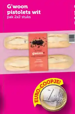Coop g'woon pistolets wit aanbieding