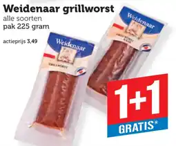 Coop Weidenaar grillworst aanbieding