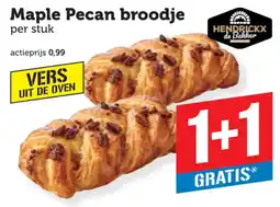 Coop Hendrickx de Bakker Maple Pecan broodje aanbieding