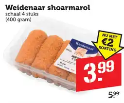 Coop Weidenaar shoarmarol aanbieding