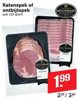 Coop Meesterhand katenspek of ontbijtspek aanbieding