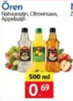 Tanger Markt Ören Natuurazijn, Citroensaus, Appelazijn aanbieding
