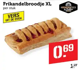 Coop Hendrickx de Bakker Frikandelbroodje XL aanbieding