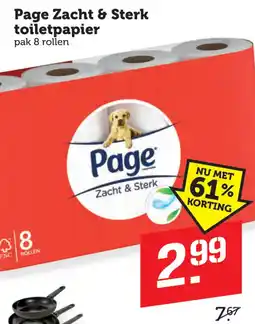 Coop Page zacht & Sterk toiletpapier aanbieding