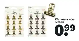 Wibra Klemmen metaal aanbieding