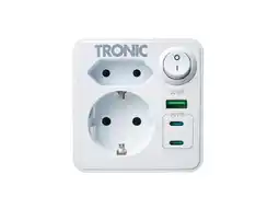 Lidl TRONIC Stopcontactadapter met USB-A en USB-C aanbieding