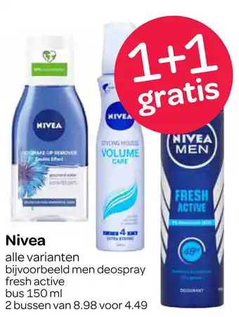 Spar Nivea aanbieding