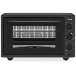 MediaMarkt Koenic Kmo371326bnl Grill- Bakoven 37 Liter Mat Oven Zwart aanbieding