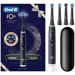 MediaMarkt Oral-b Io6 Holiday Elektrische Tandenborstel Zwart aanbieding