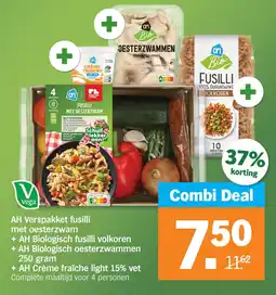 Albert Heijn AH Verspakket fusilli met oesterzwam aanbieding