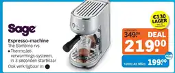 Albert Heijn Sage Espresso-machine The Bambino rvs aanbieding