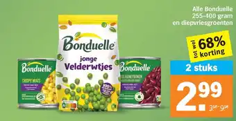 Alle Bonduelle en diepvriesgroenten