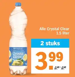 Albert Heijn Alle Crystal Clear 1.5 liter aanbieding