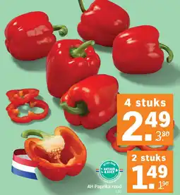 Albert Heijn AH Paprika rood Los aanbieding
