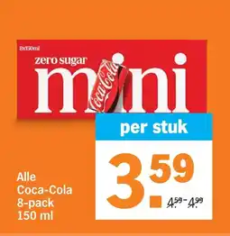 Albert Heijn Alle Coca-Cola 8-pack 150 ml aanbieding