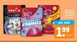 Albert Heijn Alle Venco of Red Band stazakken 150-245 gram aanbieding