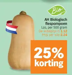 Albert Heijn AH Biologisch flespompoen aanbieding