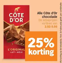 Albert Heijn Alle Côte d'Or chocolade aanbieding