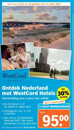 Albert Heijn 1 nacht Waddeneiland aanbieding