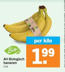 Albert Heijn AH Biologisch bananen Los aanbieding