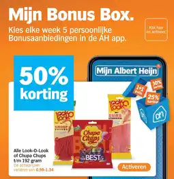 Albert Heijn Alle Look-O-Look of Chupa Chups t/m 192 gram aanbieding