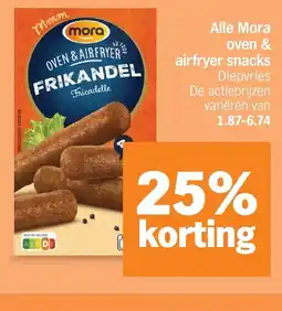 Albert Heijn Alle Mora oven & airfryer snacks Diepvries aanbieding