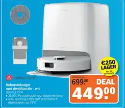 Albert Heijn Roborock Robotstofzuiger met dweilfunctie - wit Qrevo 2 ProX aanbieding