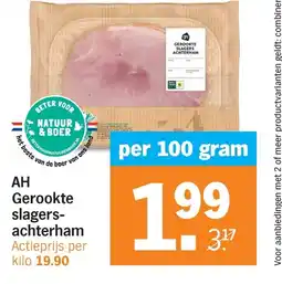 Albert Heijn AH Gerookte slagersachterham aanbieding