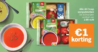 Albert Heijn Alle AH Soep verspakketten aanbieding