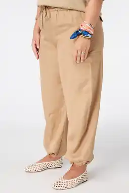 Wehkamp MS Mode ballon cargobroek Plus Size - beige aanbieding