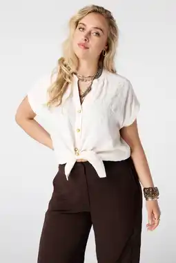 Wehkamp MS Mode blouse met borduursels - ecru aanbieding