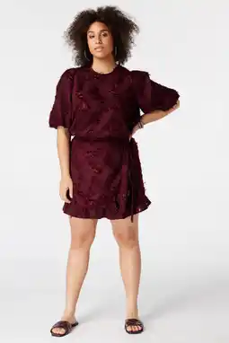Wehkamp MS Mode skort Plus Size - donkerrood aanbieding