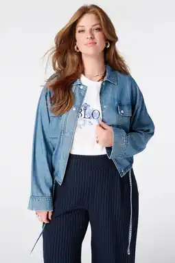 Wehkamp MS Mode spijkerjas Plus Size - middelblauw aanbieding