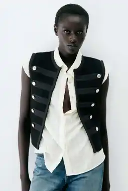 Wehkamp Mango napoleon gilet - zwart aanbieding