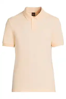 Wehkamp BOSS slim polo oranje aanbieding