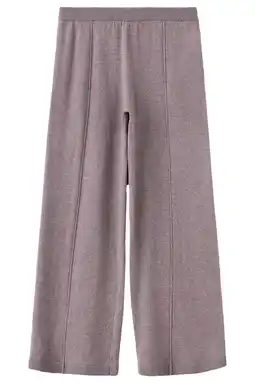 Wehkamp Mango Kids regular waist wide leg casual broek - paars aanbieding