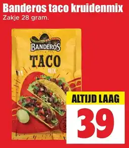 Dirk Banderos taco kruidenmix aanbieding
