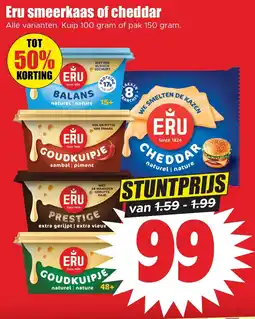 Dirk Eru smeerkaas of cheddar aanbieding