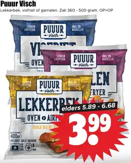 Dirk Lekkerbek, visfriet of garnalen aanbieding