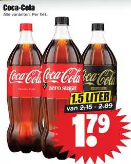 Dirk Coca-Cola Alle varianten. Per fles. aanbieding