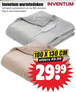 Dirk Inventum warmtedeken aanbieding