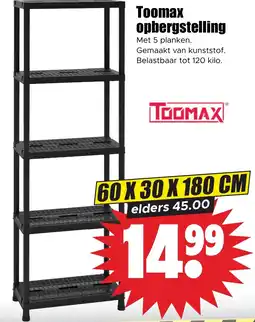 Dirk Toomax opbergstelling aanbieding