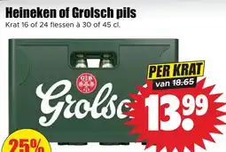 Dirk Heineken of Grolsch pils aanbieding