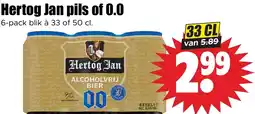 Dirk Hertog Jan pils of 0.0 aanbieding