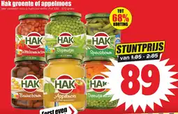 Dirk Hak groente of appelmoes aanbieding