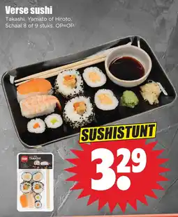 Dirk Verse sushi Takashi, Yamato of Hiroto. Schaal 8 of 9 stuks. OP=OP aanbieding