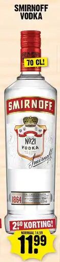 Dirk SMIRNOFF VODKA aanbieding