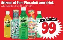Dirk Arizona of Pure Plus aloë vera drink aanbieding