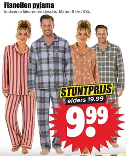 Dirk Flanellen pyjama aanbieding