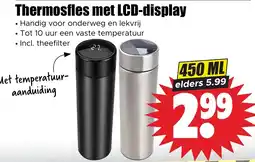 Dirk Thermosfles met LCD-display aanbieding